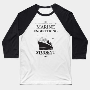 Marine Engineering - White Version - Engineers Baseball T-Shirt